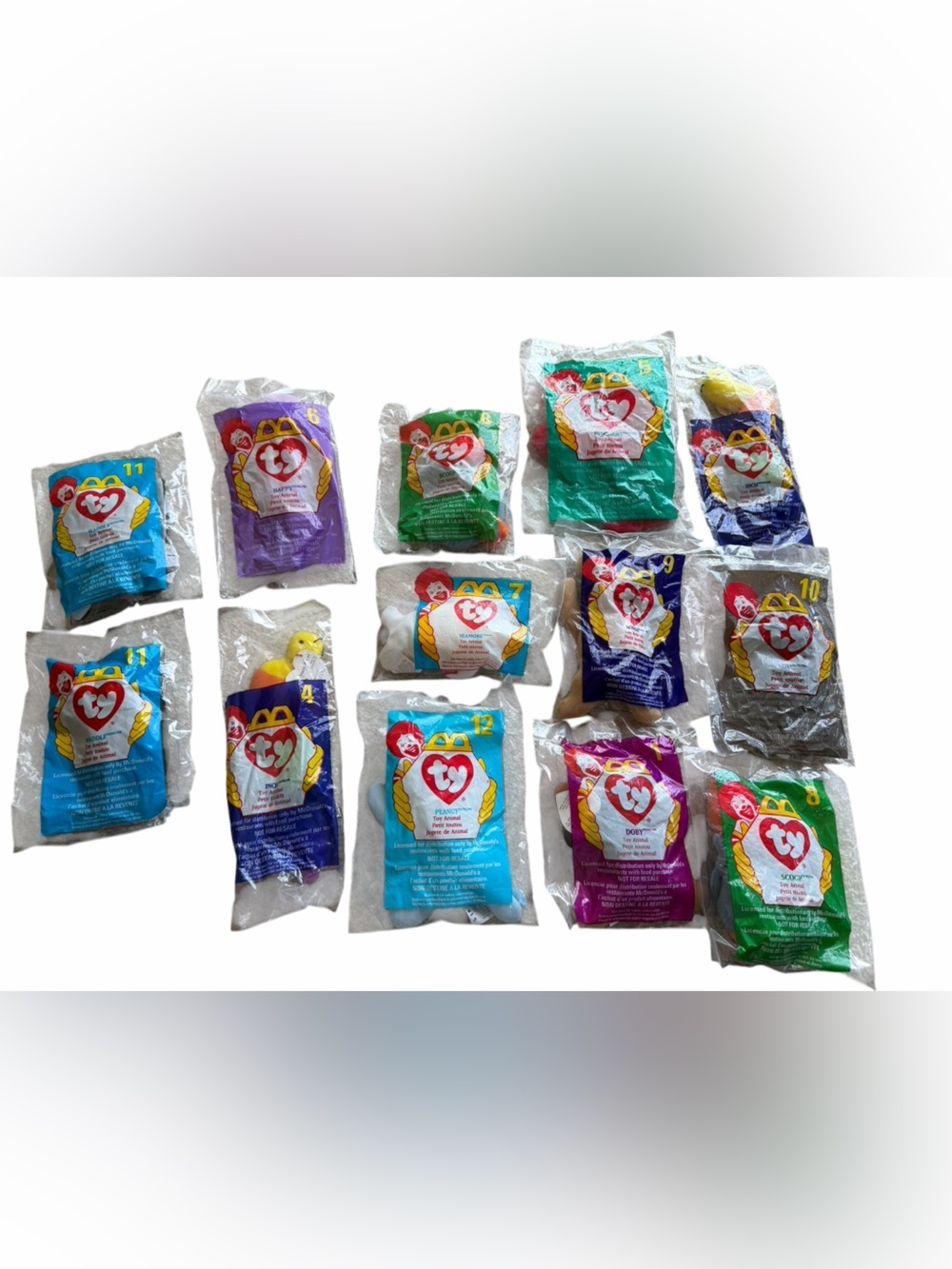 Vintage mini Ty Beanie Babies McDonald's Plush Assortment